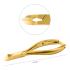 Gold professional nail nippers half-moon shape jaw 13 mm