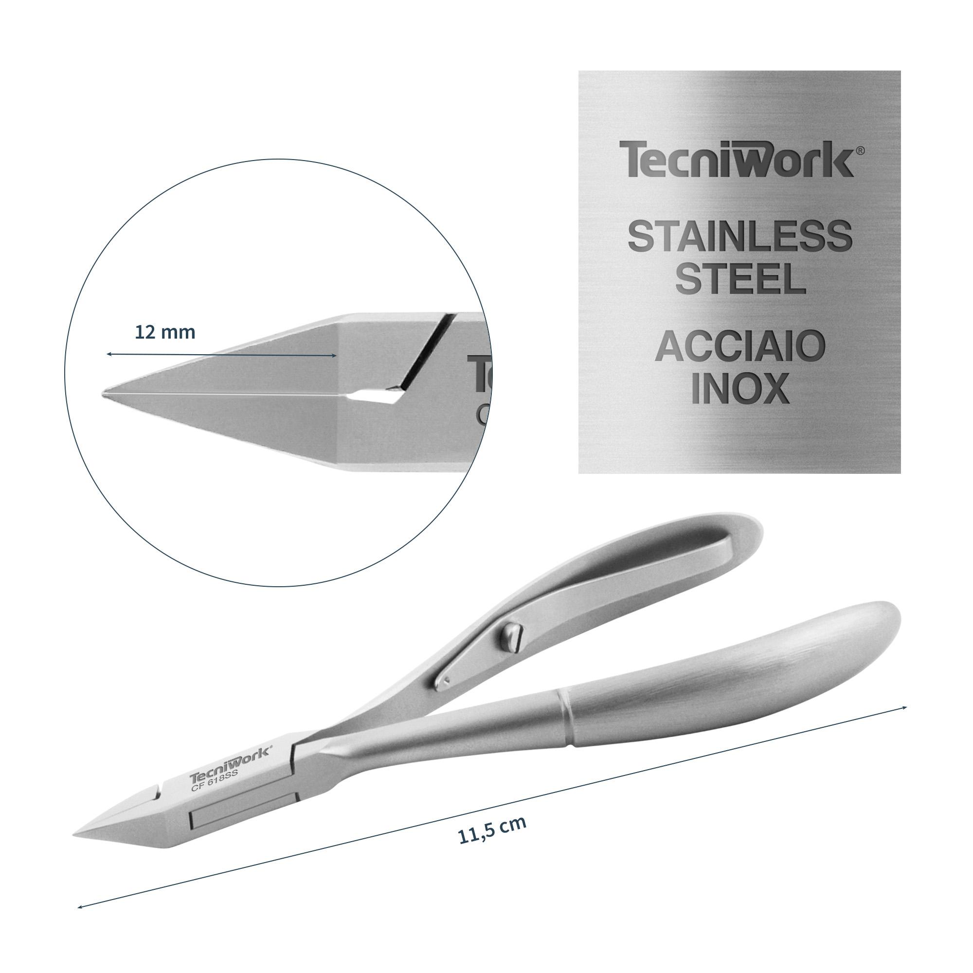 Alicate cortauñas profesional Corte recto 12 mm