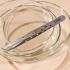 Rubis professional eyebrow tweezers in stainless steel, perforated with oblique tip