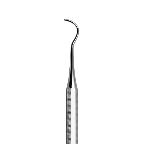 Curette professionnelle en acier inoxydable avec pointe accrochée