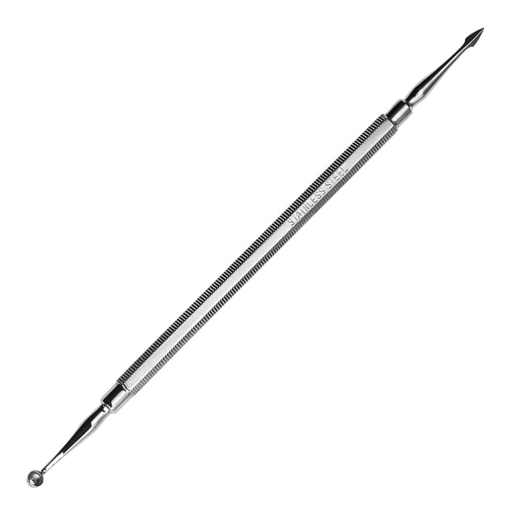 Professional stainless steel double-ended comedo remover with dermal needle