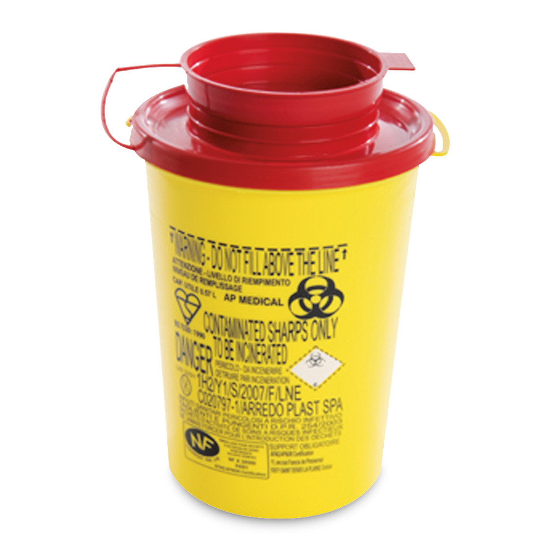 Sharps waste container