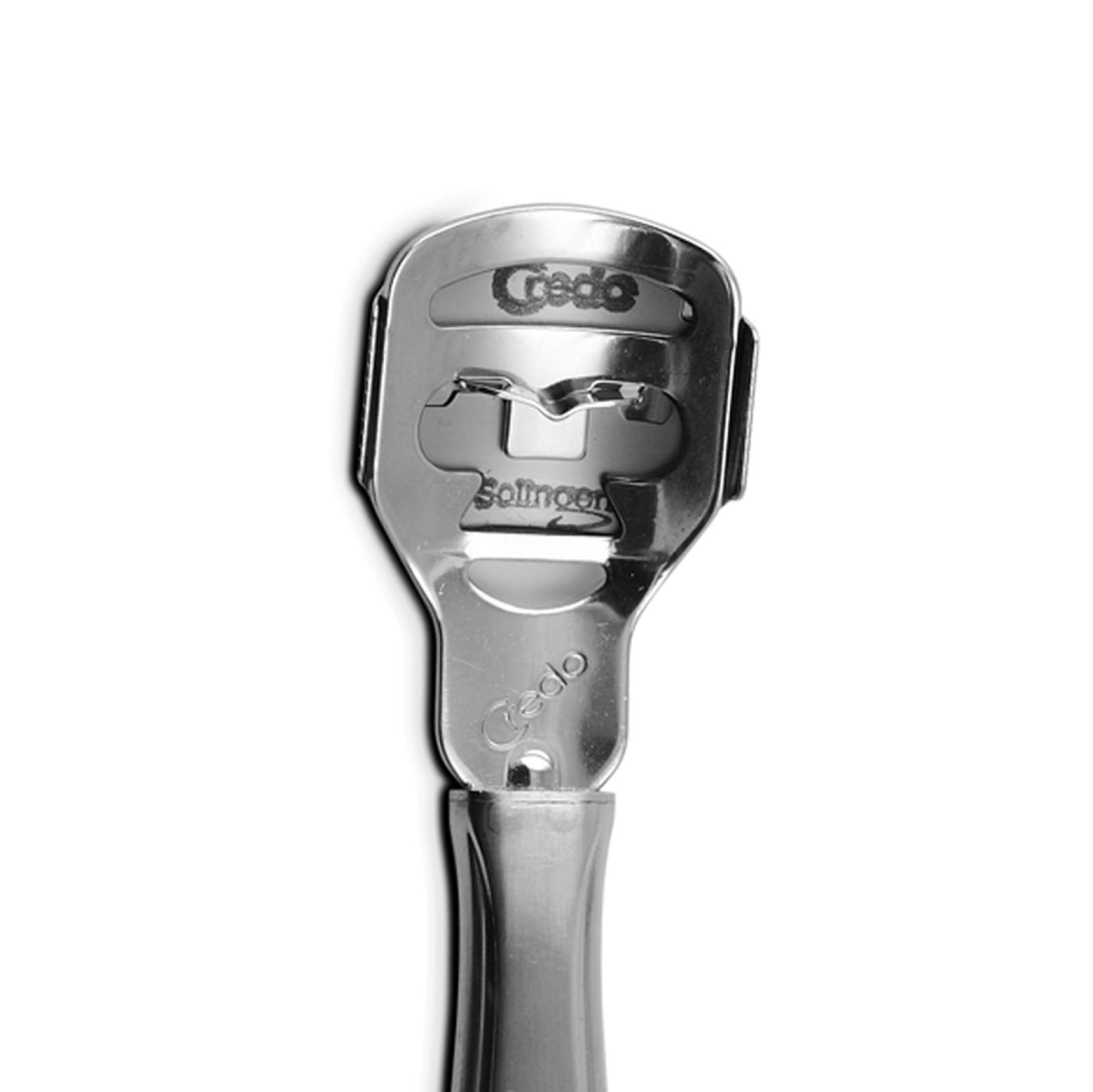 Manche en acier inoxydable Credo avec coupe verticale