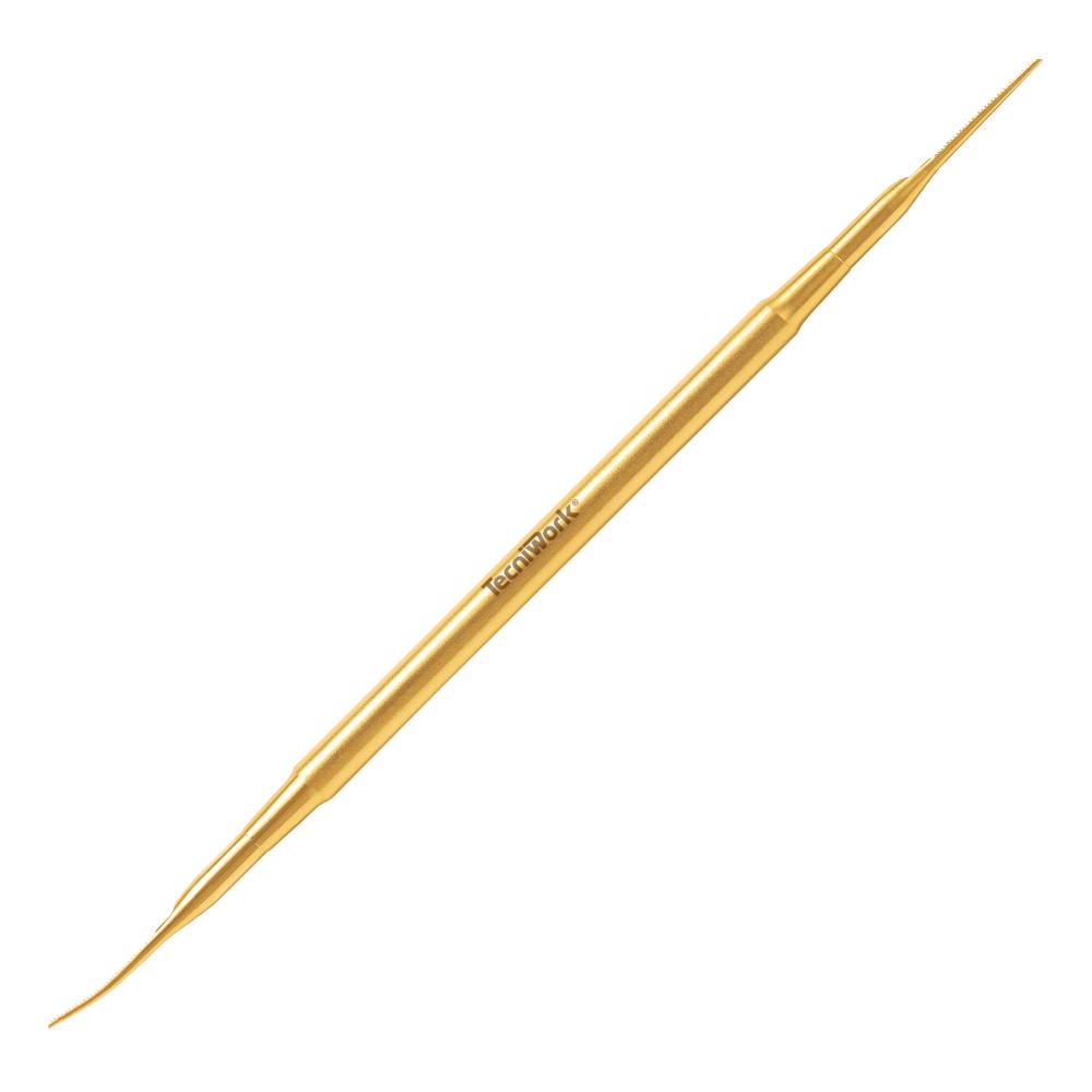 Professionelles Doppelspitzeninstrument Gold mit feiner Mikrofeile