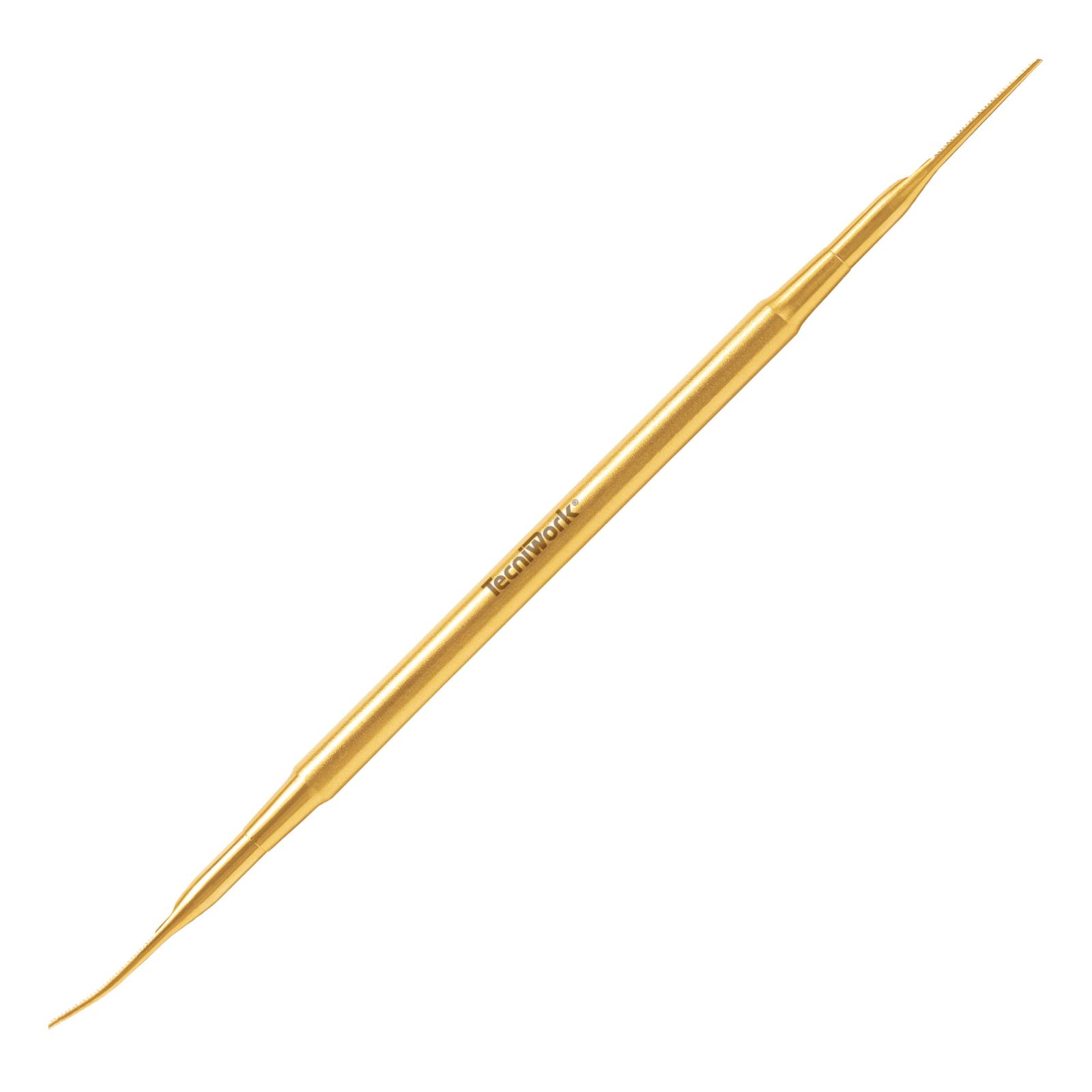 Professionelles Doppelspitzeninstrument Gold mit feiner Mikrofeile