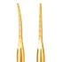 Professionelles Doppelspitzeninstrument Gold mit feiner Mikrofeile