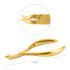 Professionelle Nagelhautzange Satin Gold Schnitt 7 mm