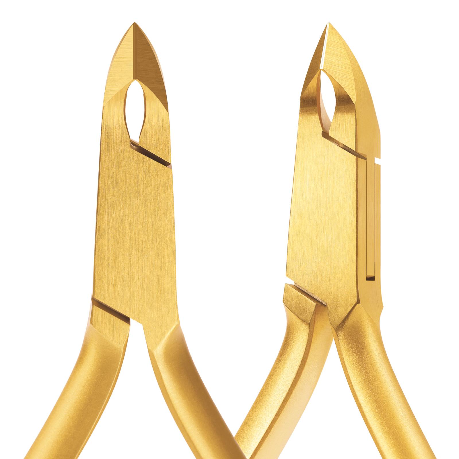 Gold Professional cuticle nippers jaw 5 mm