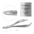 Professionelle Nagelhautzange Schneide 7 mm