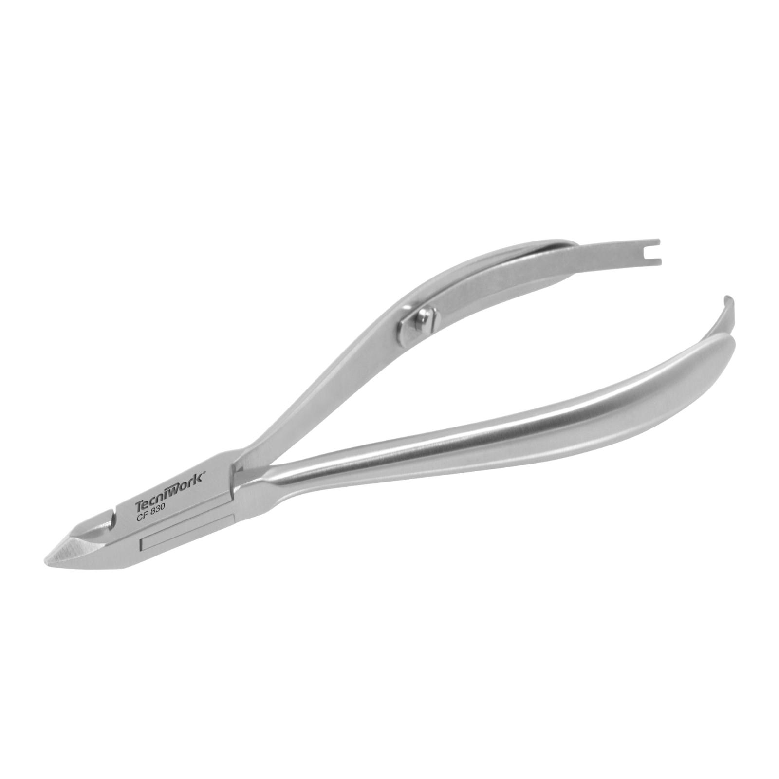 Alicate cortador profesional con punta redonda para cutículas Corte de 6 mm