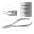 Pince à envies professionnelle mors emoussés bec 6 mm