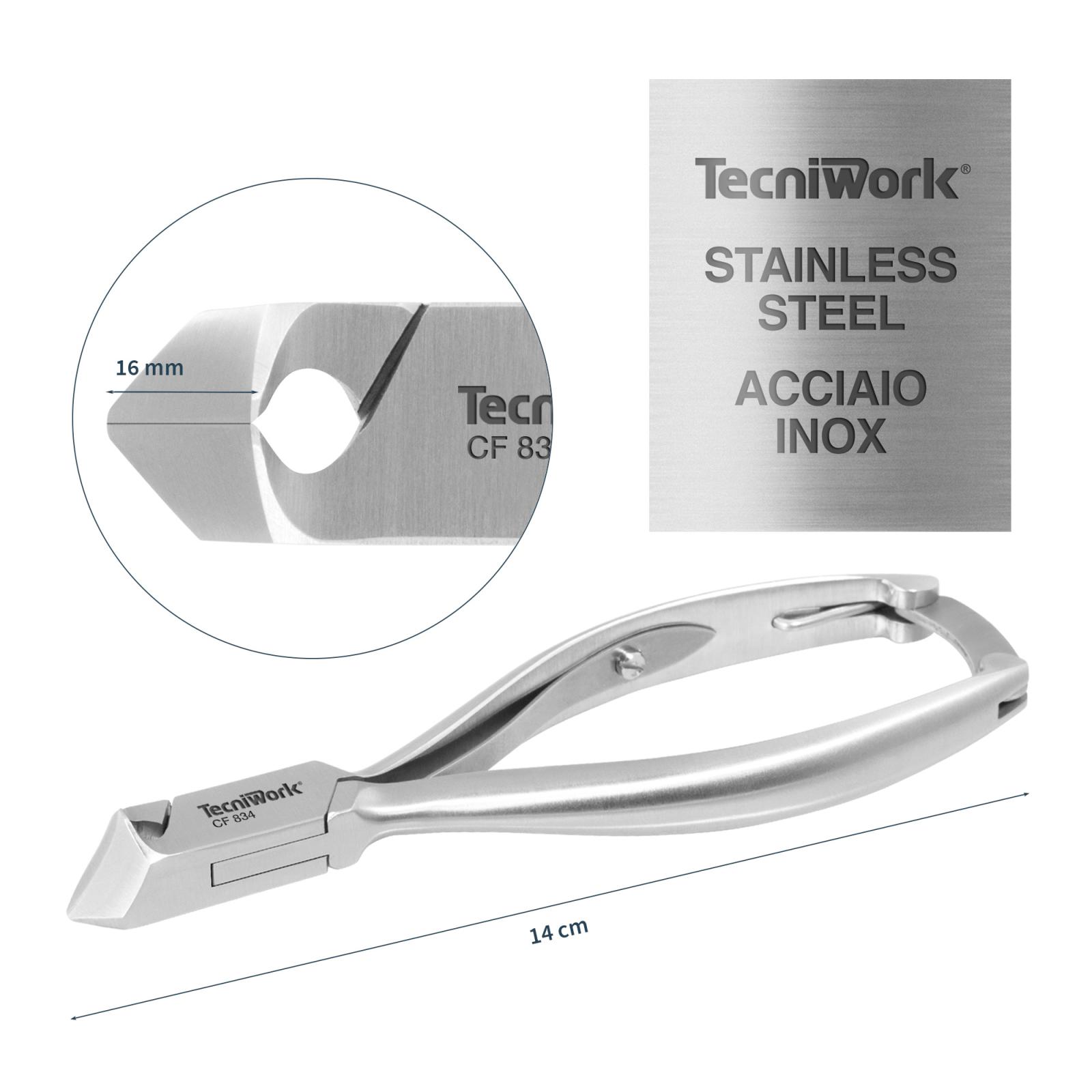 Tronchese professionale con punta tonda per unghie Taglio Mezza Luna 16 mm