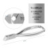 Pince à ongles professionnelle 1/2 mors emoussés bec 16 mm