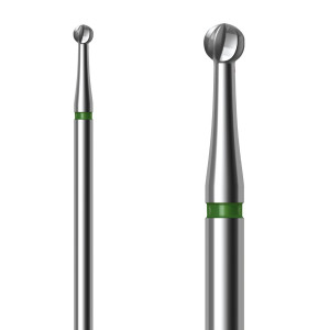 Fresa professionale in Carburo di Tungsteno con taglio grosso e punta sferica 2,3 mm 5 pz