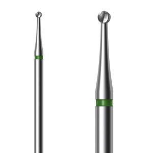 Fresa professionale in Carburo di Tungsteno con taglio grosso e punta sferica 1,4 mm 5 pz