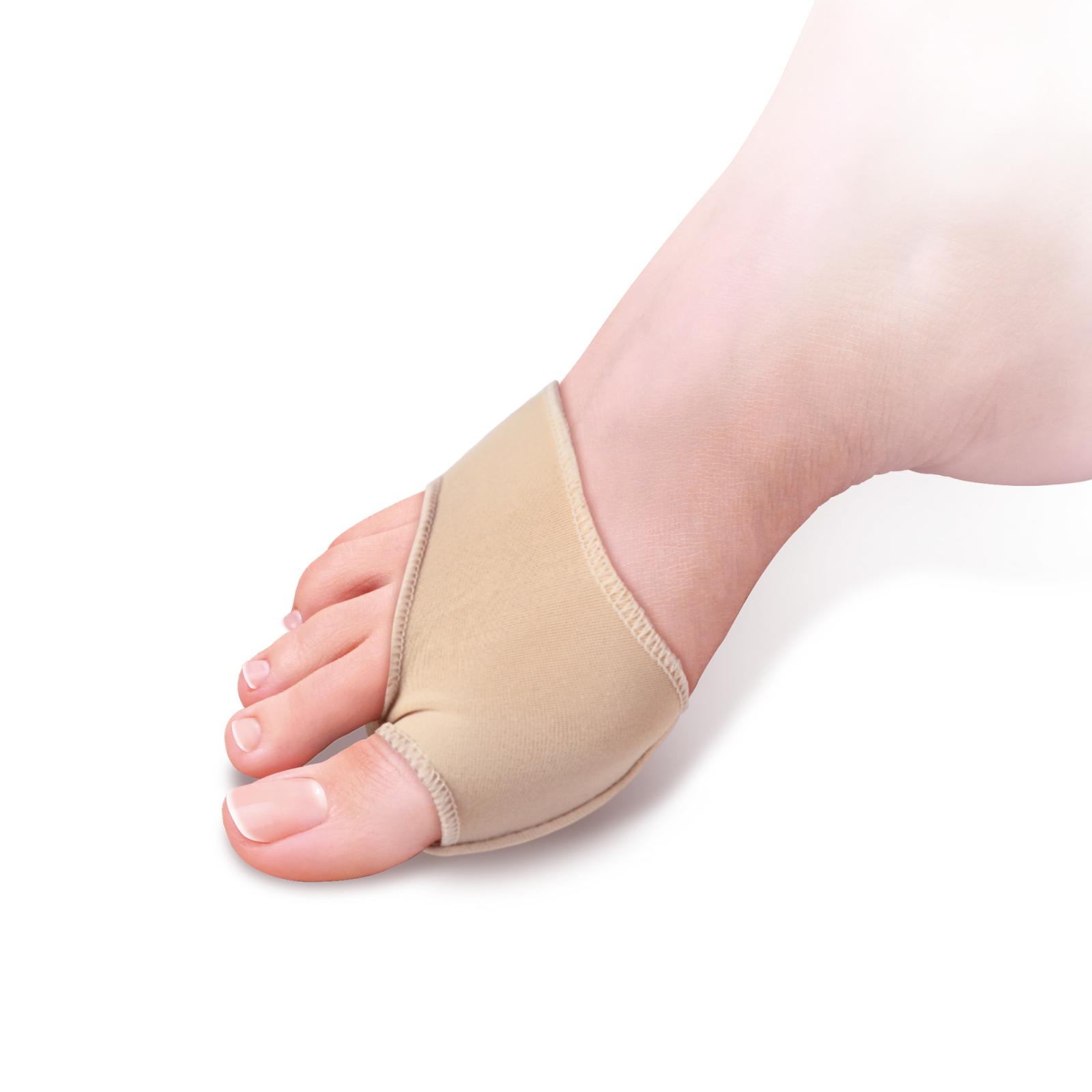 Coussin de bien-être plantaire pour métatarse en gel et tissu élastique. Taille M/L. 1 paire.