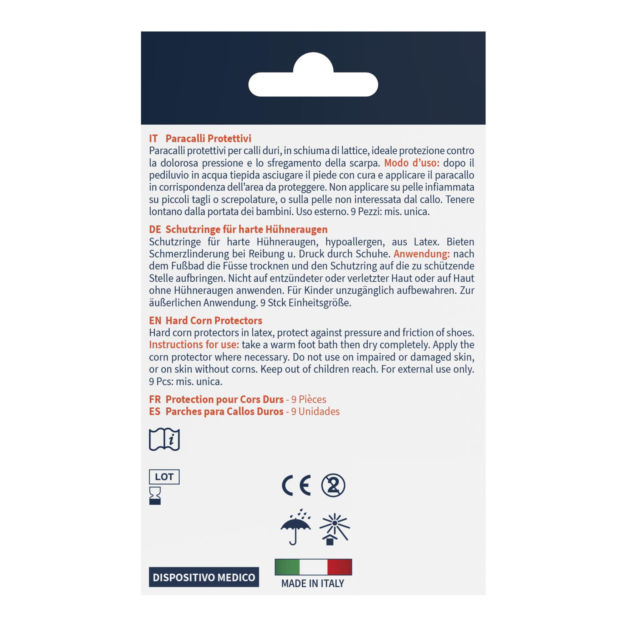 Protections pour callosités dures du pied, lot de 9 pièces