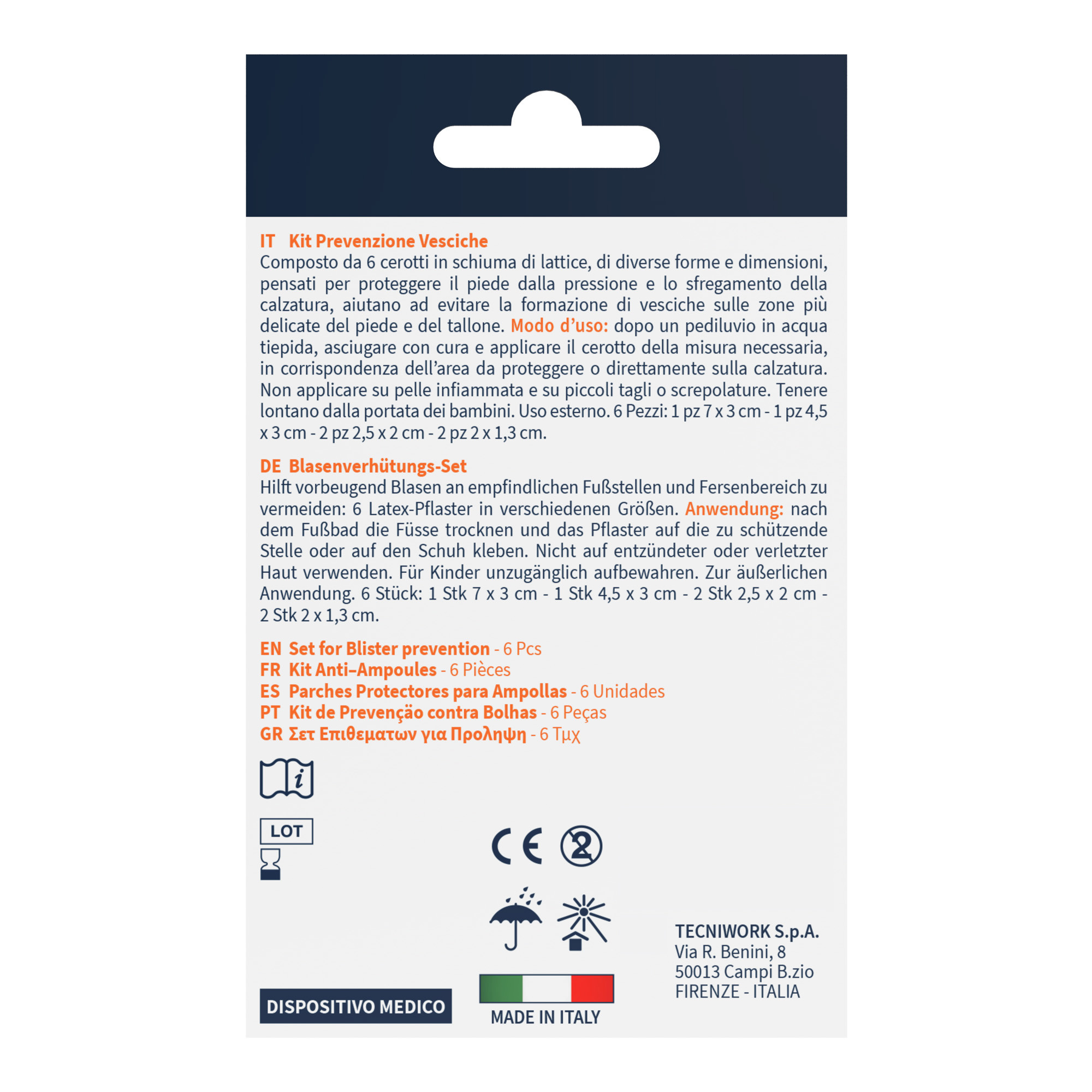 Kit Blasenpflaster 6 Stück