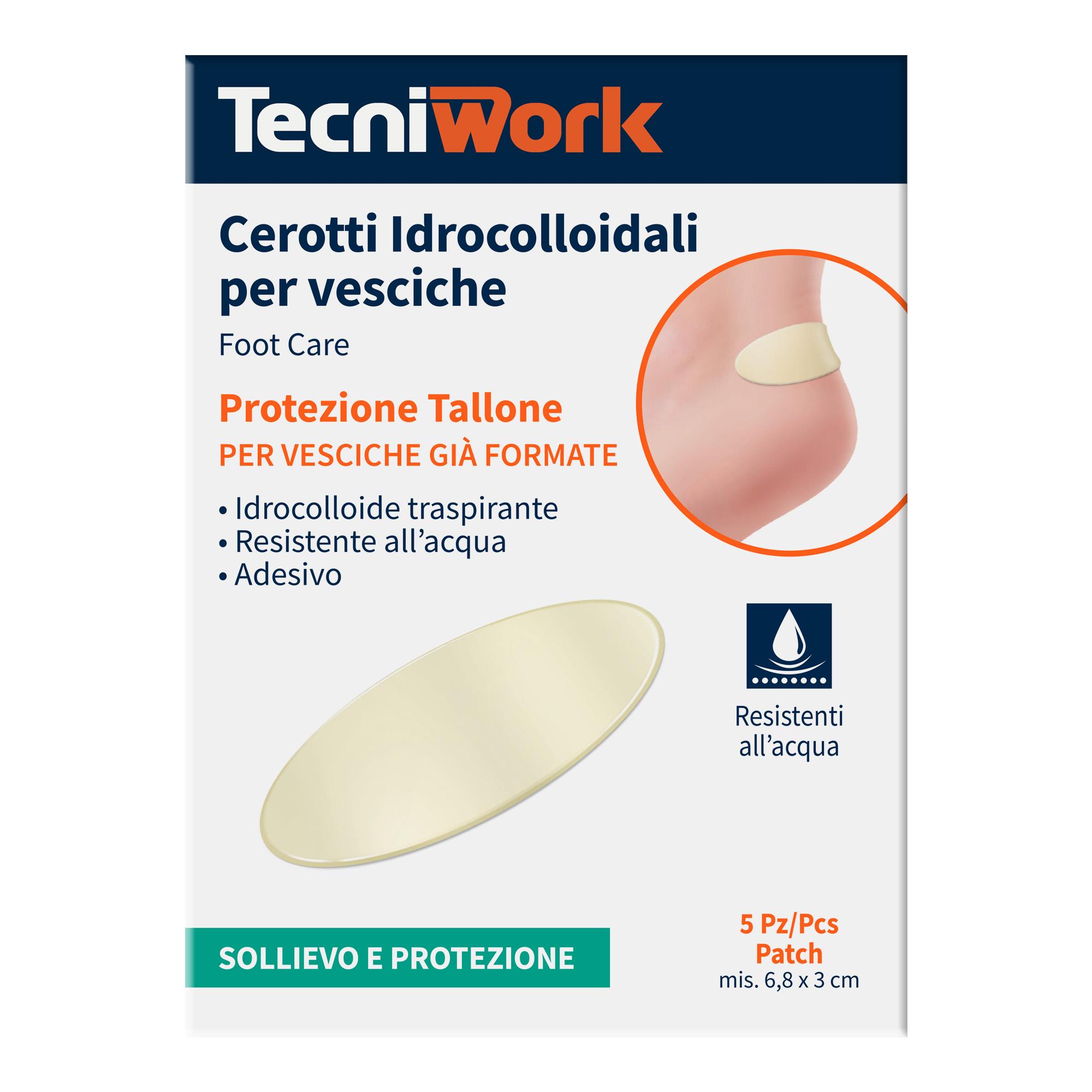 Pansements hydrocolloïdes pour ampoules au talon, lot de 5