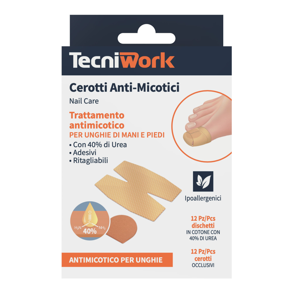 Antifungal plasters for fingernails and toenails with 40% of Urea 12 pcs