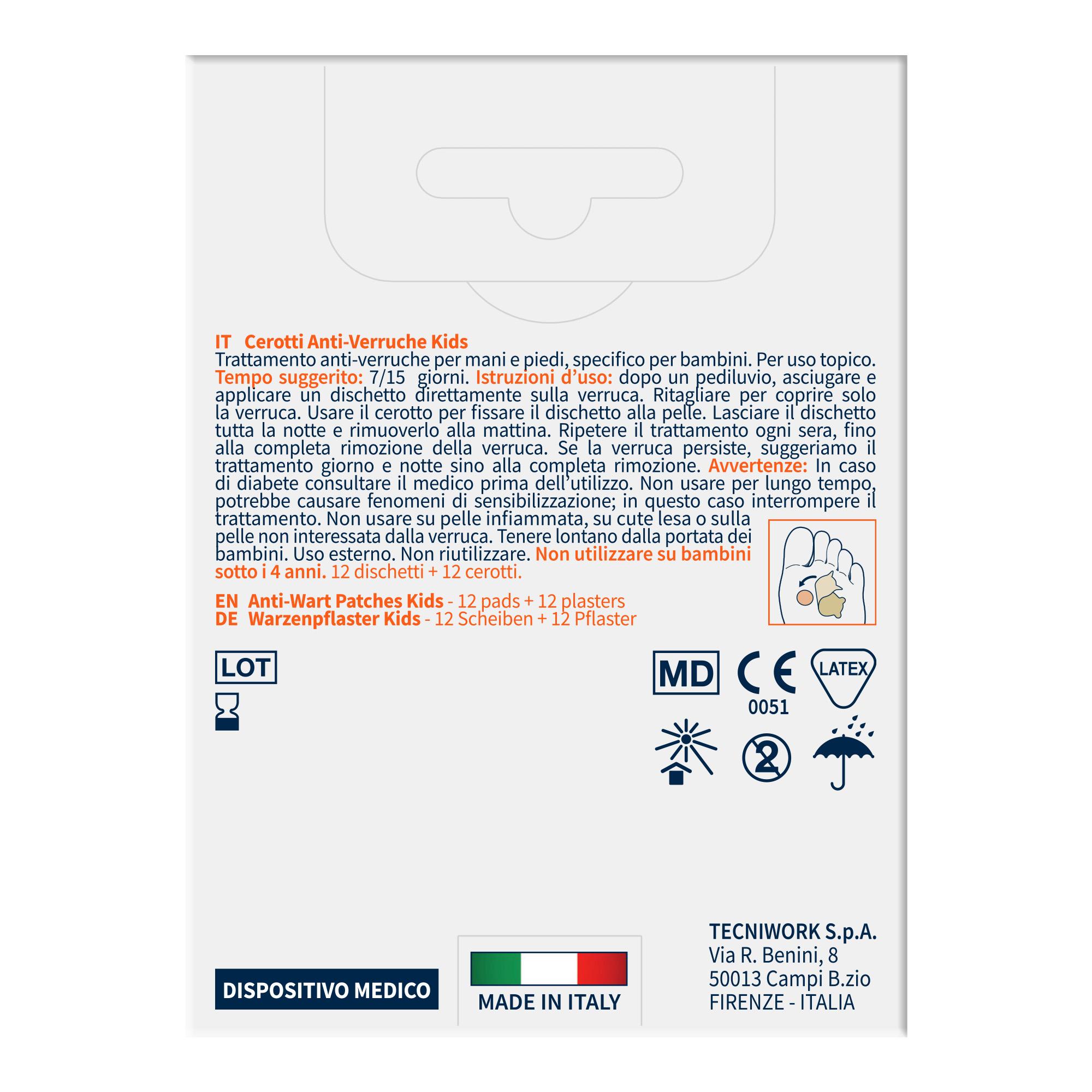 Pansements anti-verrues pour enfants contenant 40 % d'acide salicylique, lot de 12