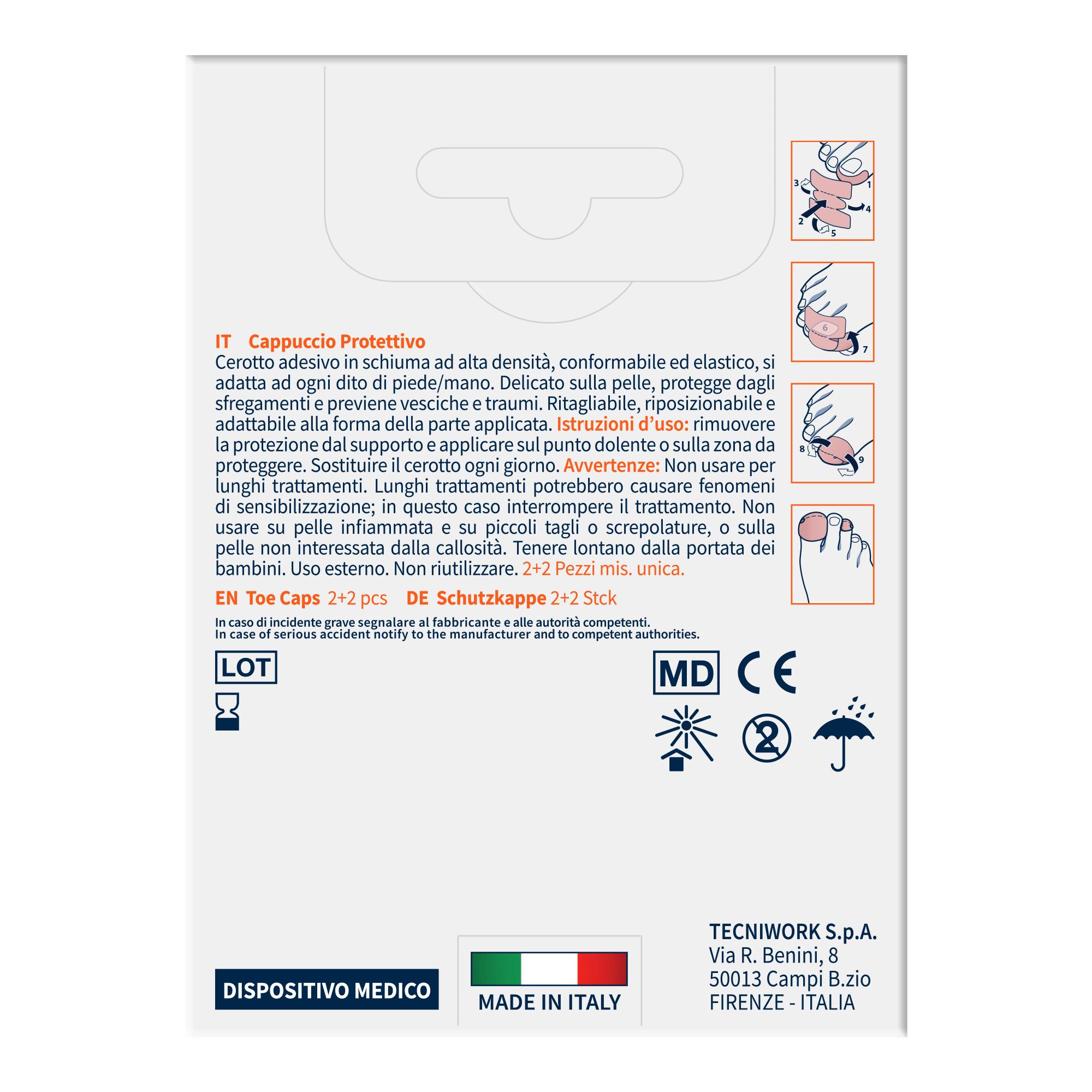 Capuchas protectoras para los dedos, para prevenir lesiones y ampollas, 4 unidades