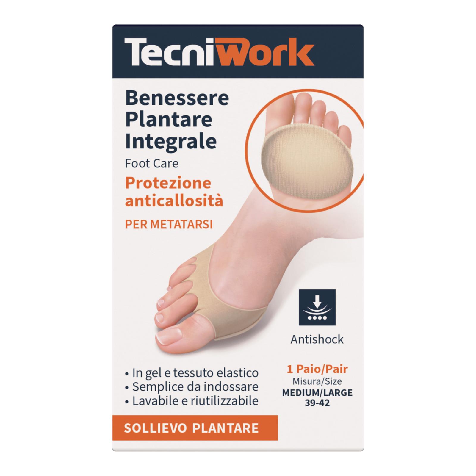 Plantillas para el bienestar plantar en tejido y gel, talla M/L