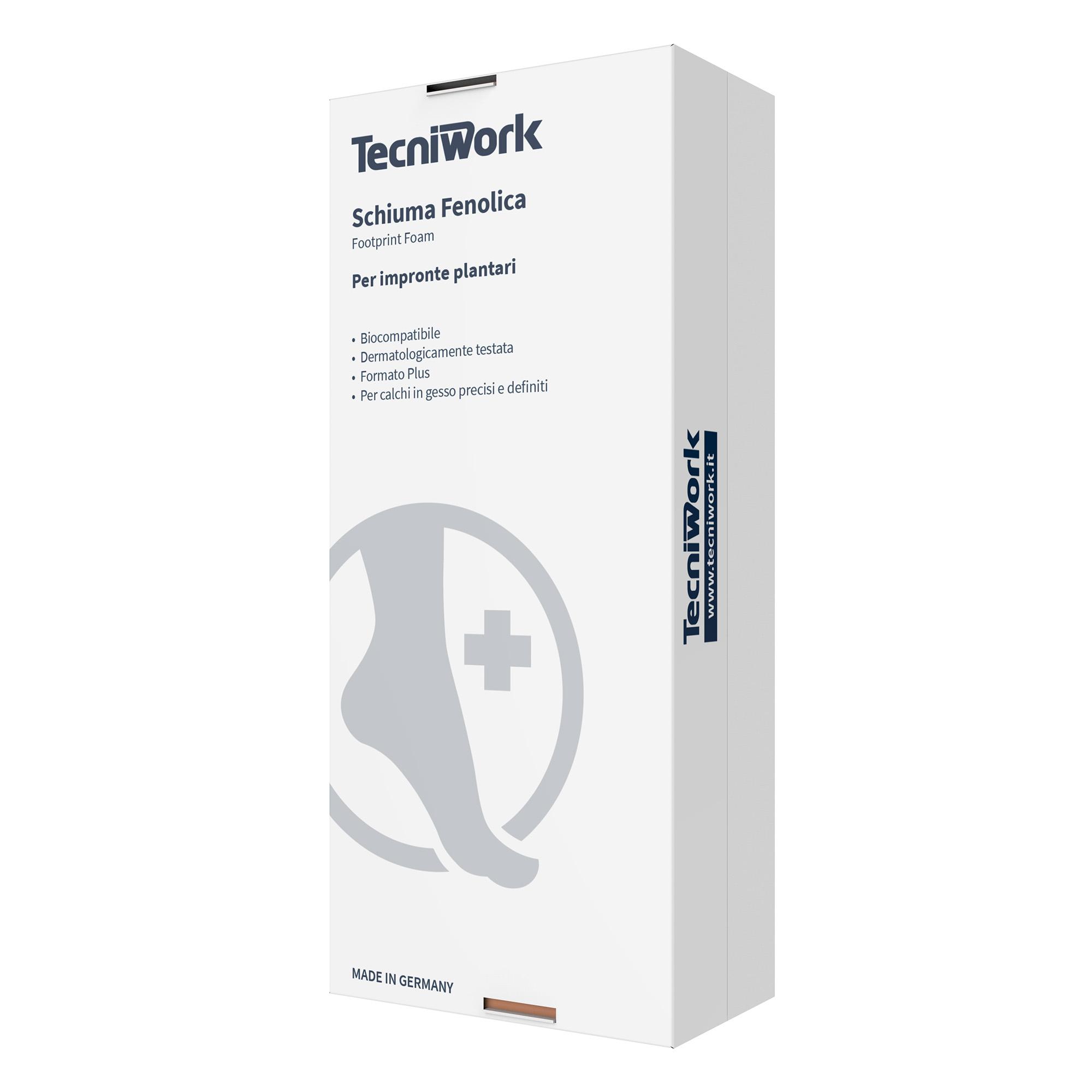Espuma fenólica Tecniwork para huellas plantares con moldes o yesos 1 pz