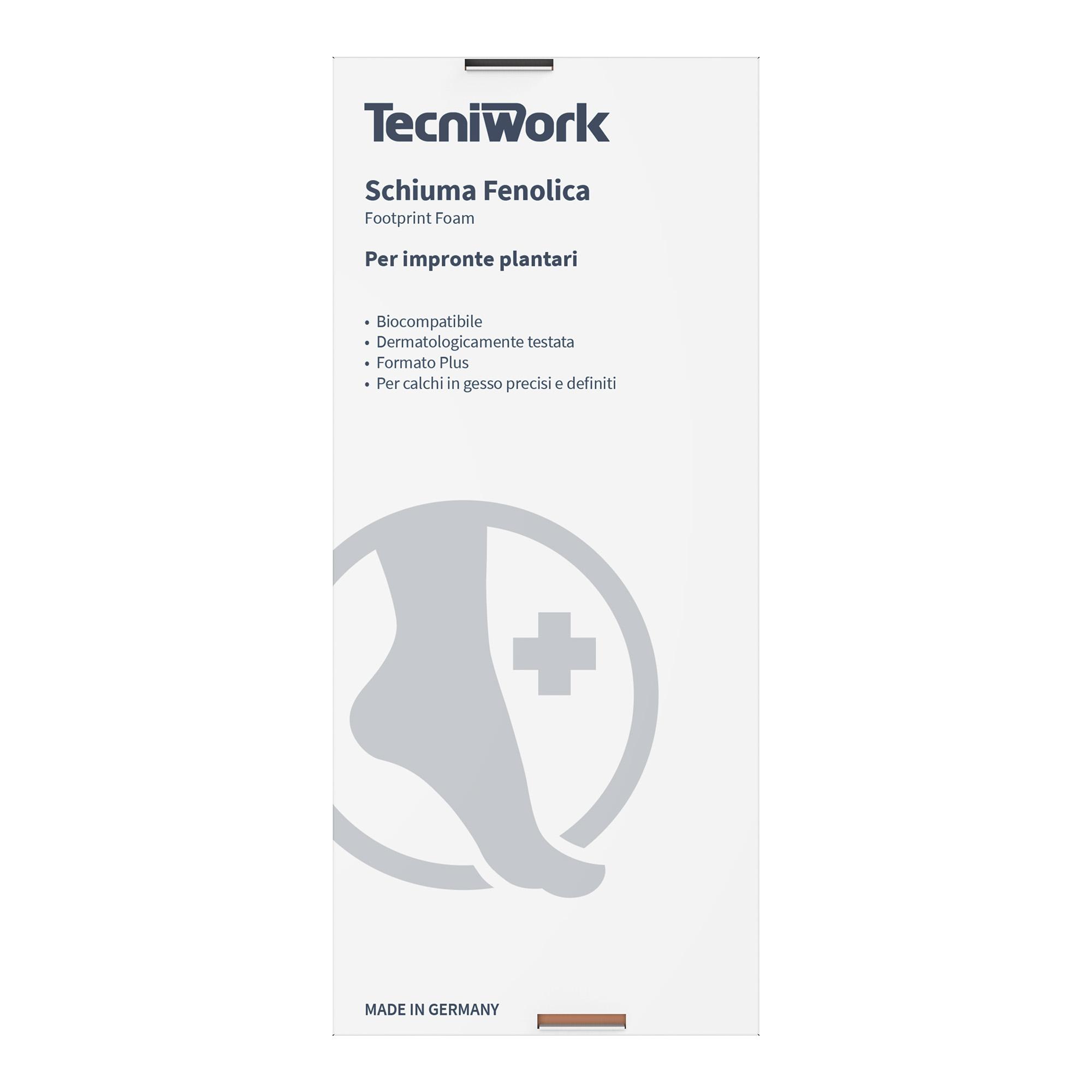Espuma fenólica Tecniwork para huellas plantares con moldes o yesos 1 pz