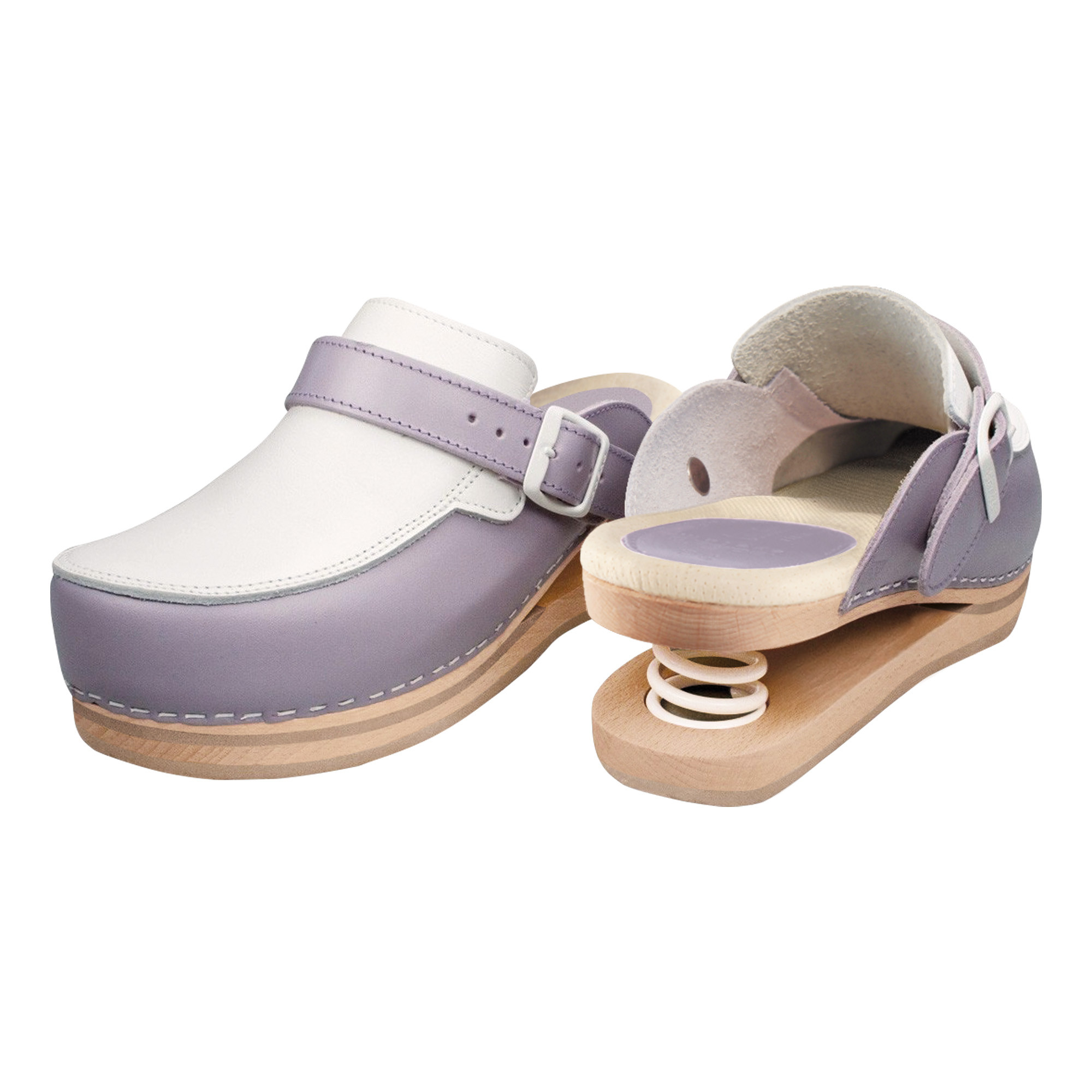 Relax clogs closed with lilac spring Size 40