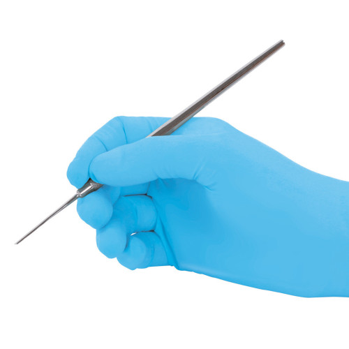 Disposable powder-free nitrile gloves light blue Extra Small Size 100 pcs.