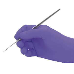 Nitrile disposable powder-free gloves purple