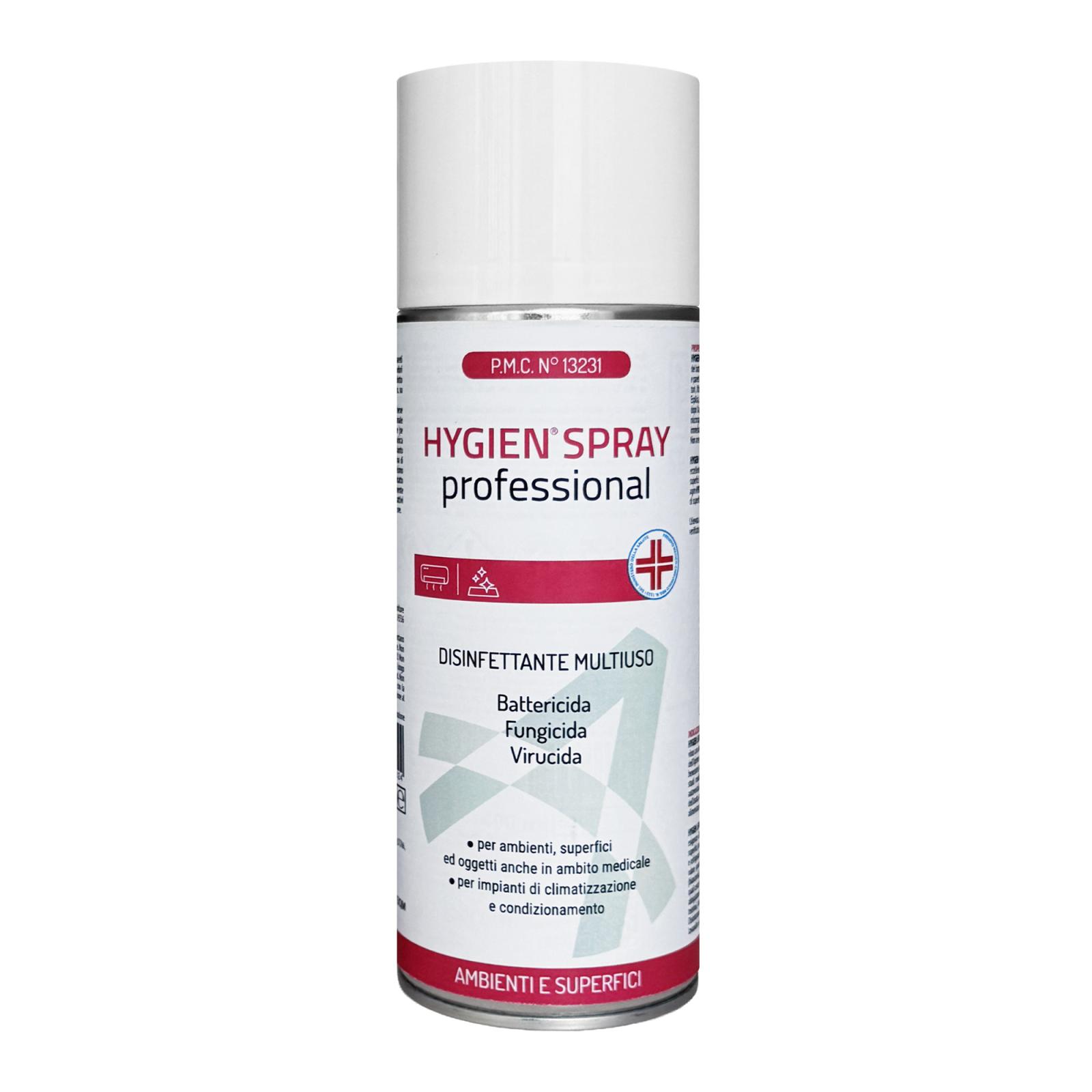 Disinfettante multiuso professionale antibatterico, fungicida, virucida Hygien Spray 400 ml