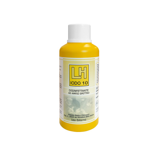 Disinfettante per cute ad ampio spettro LH Iodo 10 Iodopovidone 10% 500 ml