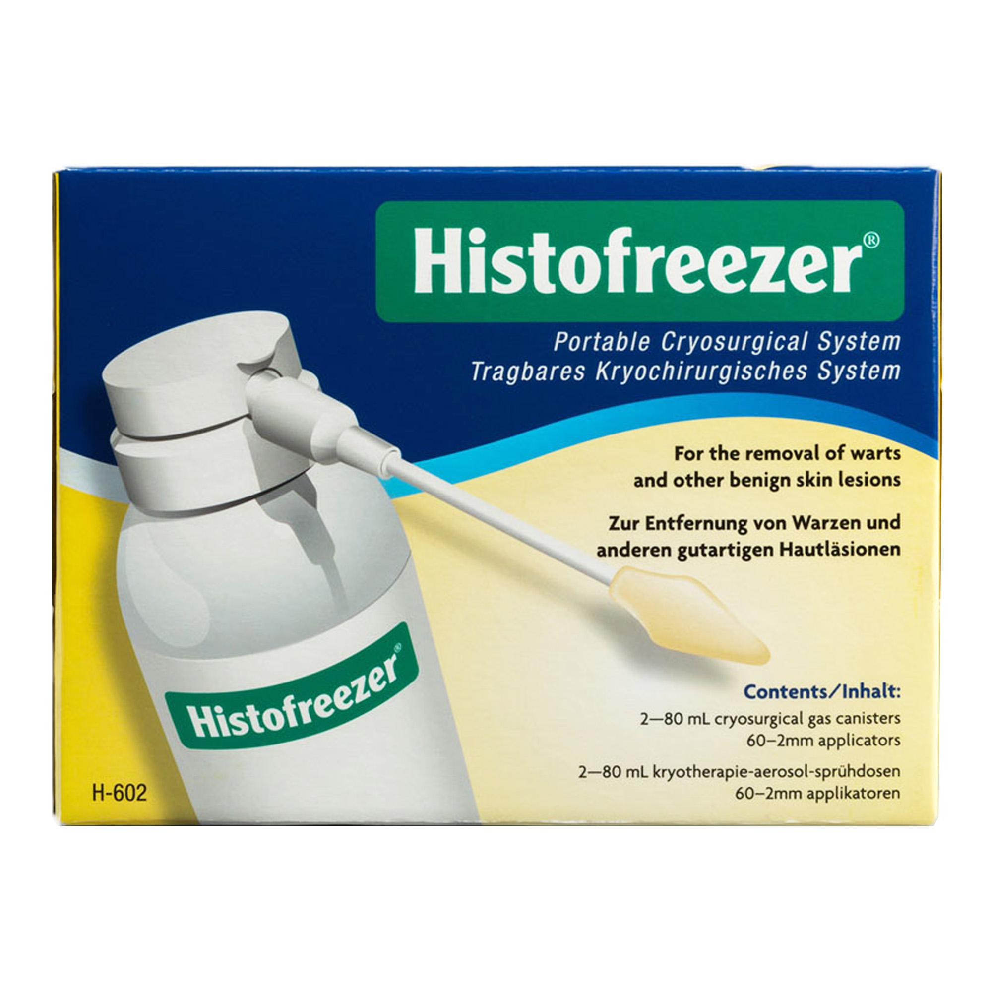 Tratamiento crioterapéutico para verrugas Histofreezer 2 botes de 80 ml y 60 aplicadores desechables