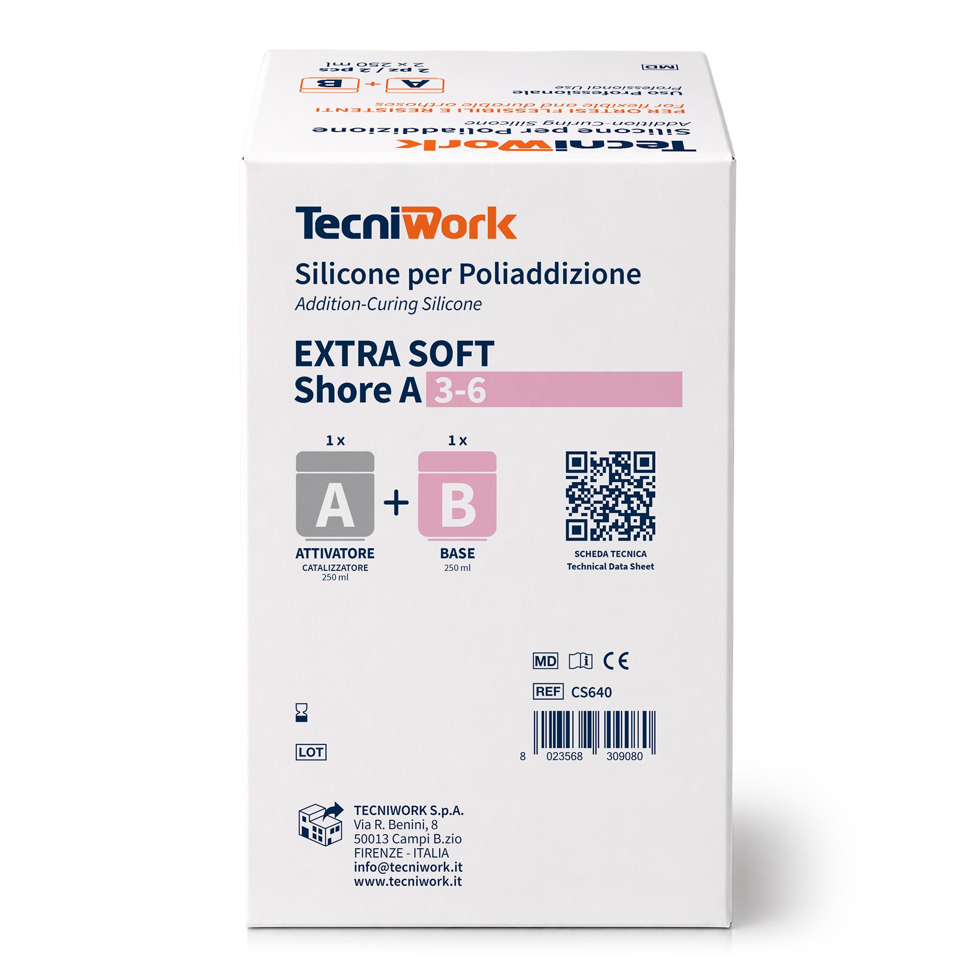 Silicone per Poliaddizione Extra Soft Shore A 3-6 500 g