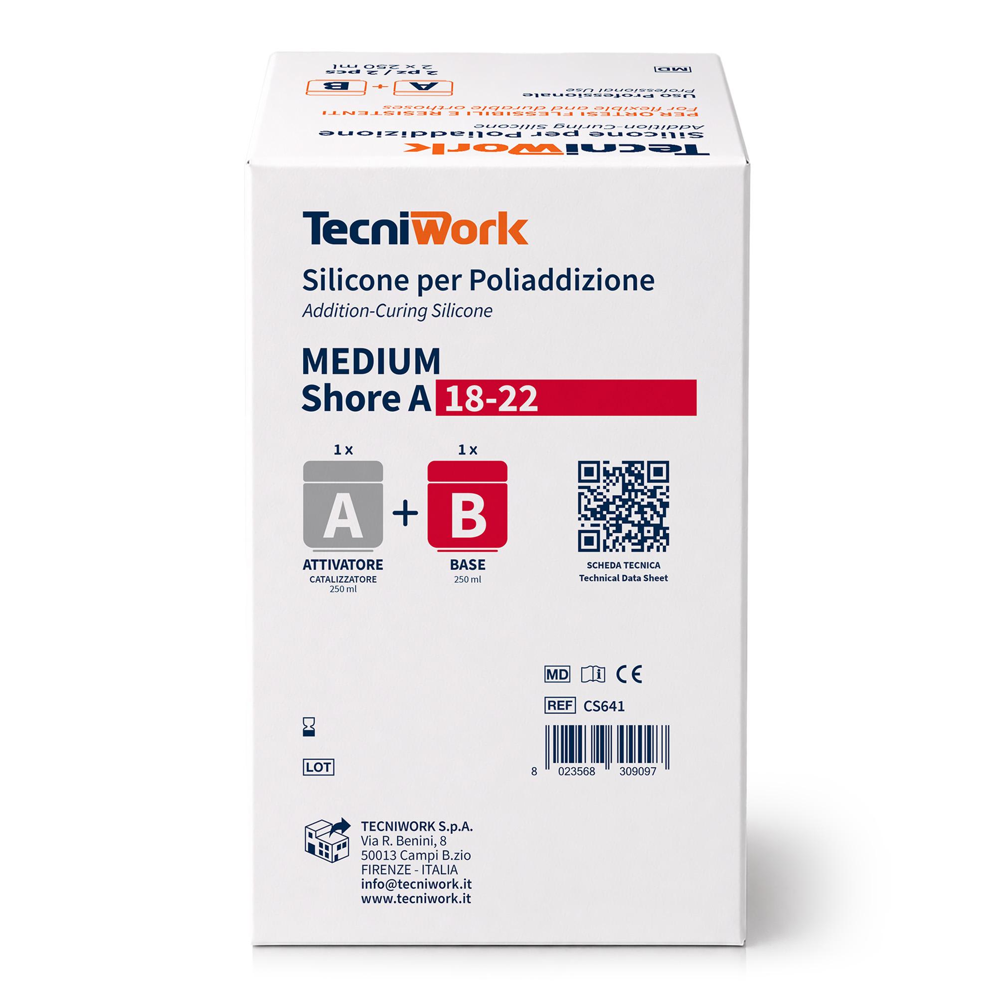 Silicone per Poliaddizione Medium Shore A 18-22 500 g