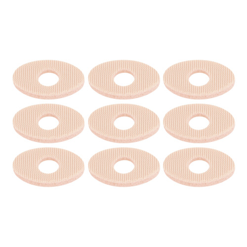 Petits protège-cors ovales avec trou central en latex 9 pcs