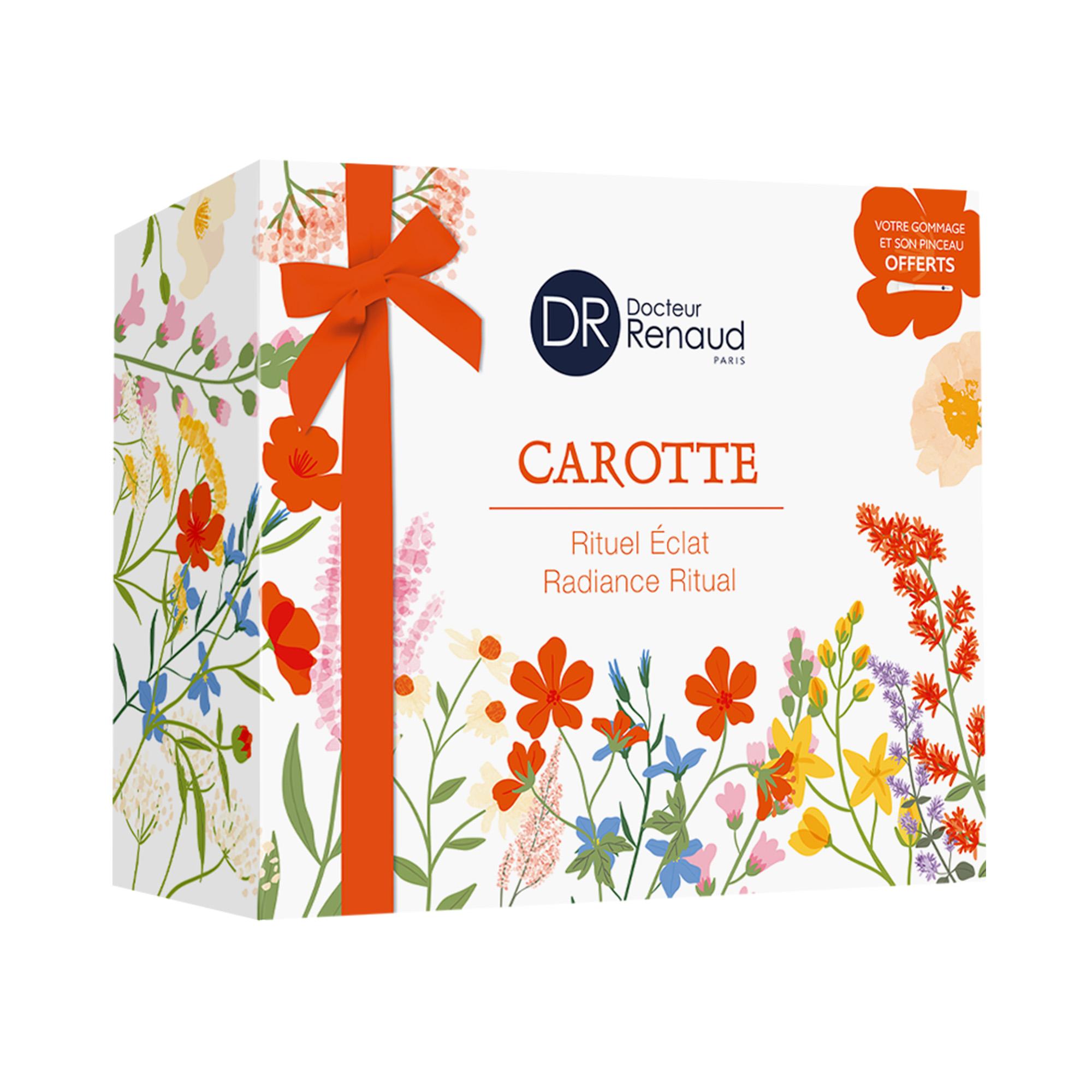 Cofanetto regalo Crema viso e Gommage illuminante alla Carota