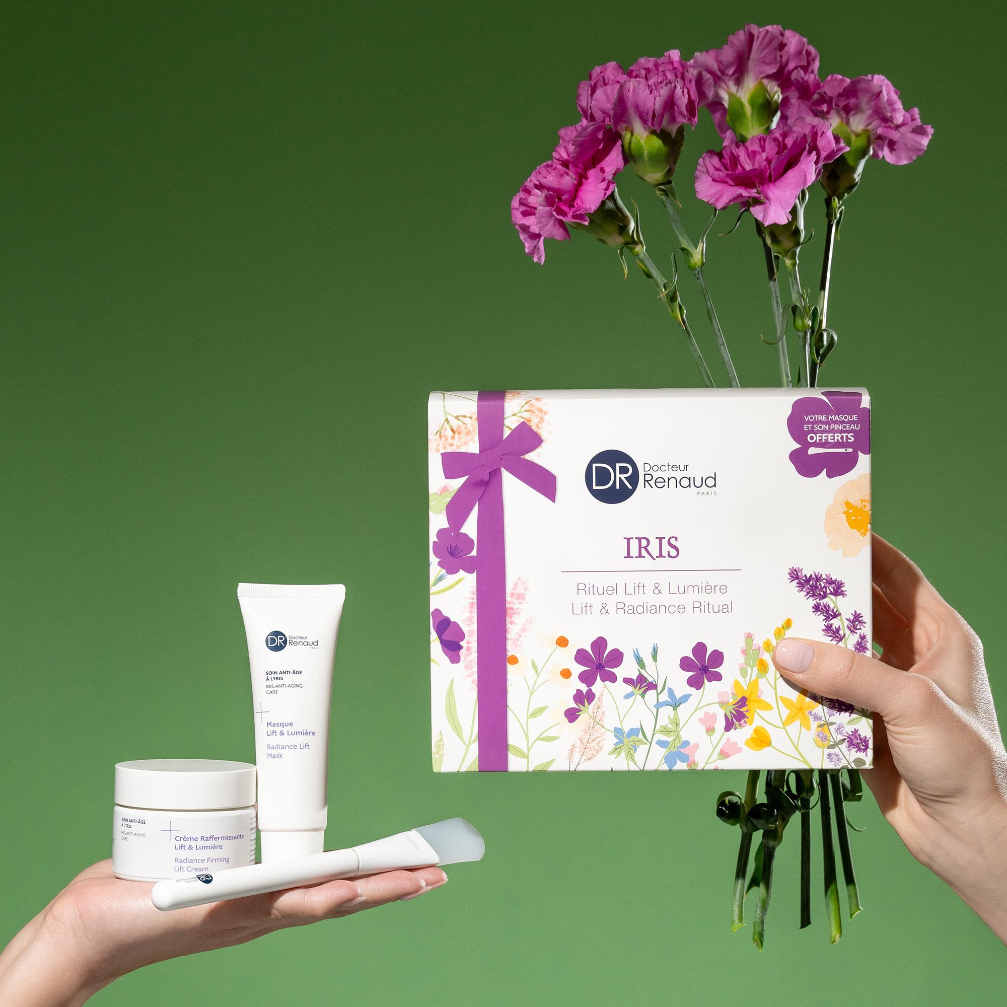 Cofanetto regalo Crema viso e Maschera anti age all'Iris