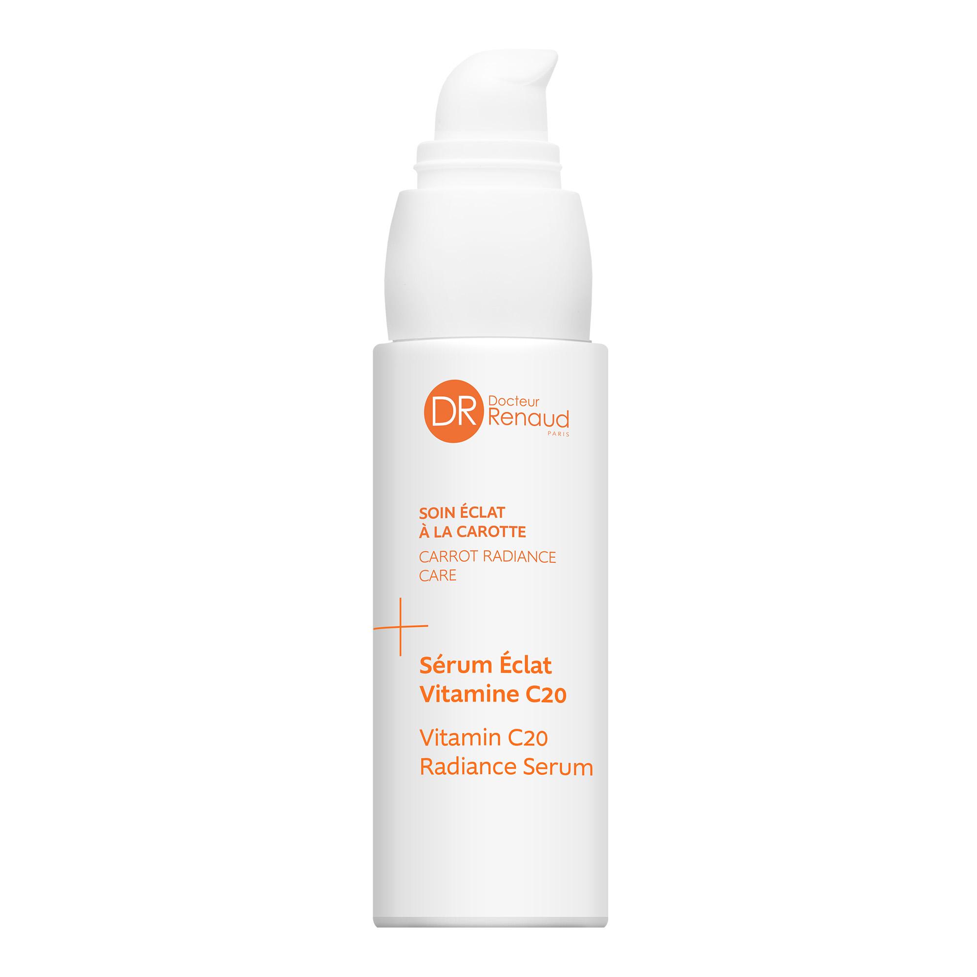Sérum éclaircissant à la vitamine C20 et à l'acide hyaluronique, 30 ml