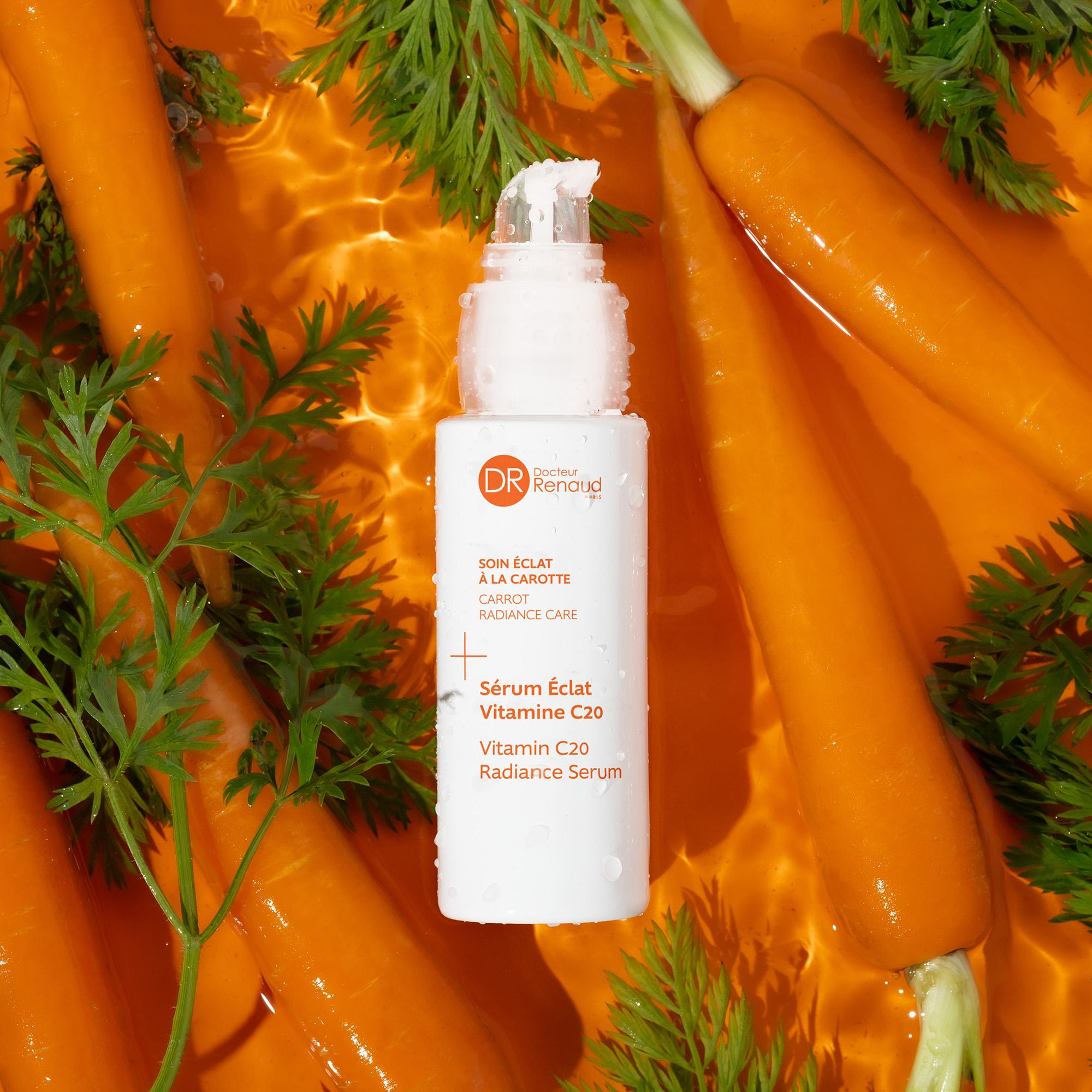 Sérum éclaircissant à la vitamine C20 et à l'acide hyaluronique, 30 ml