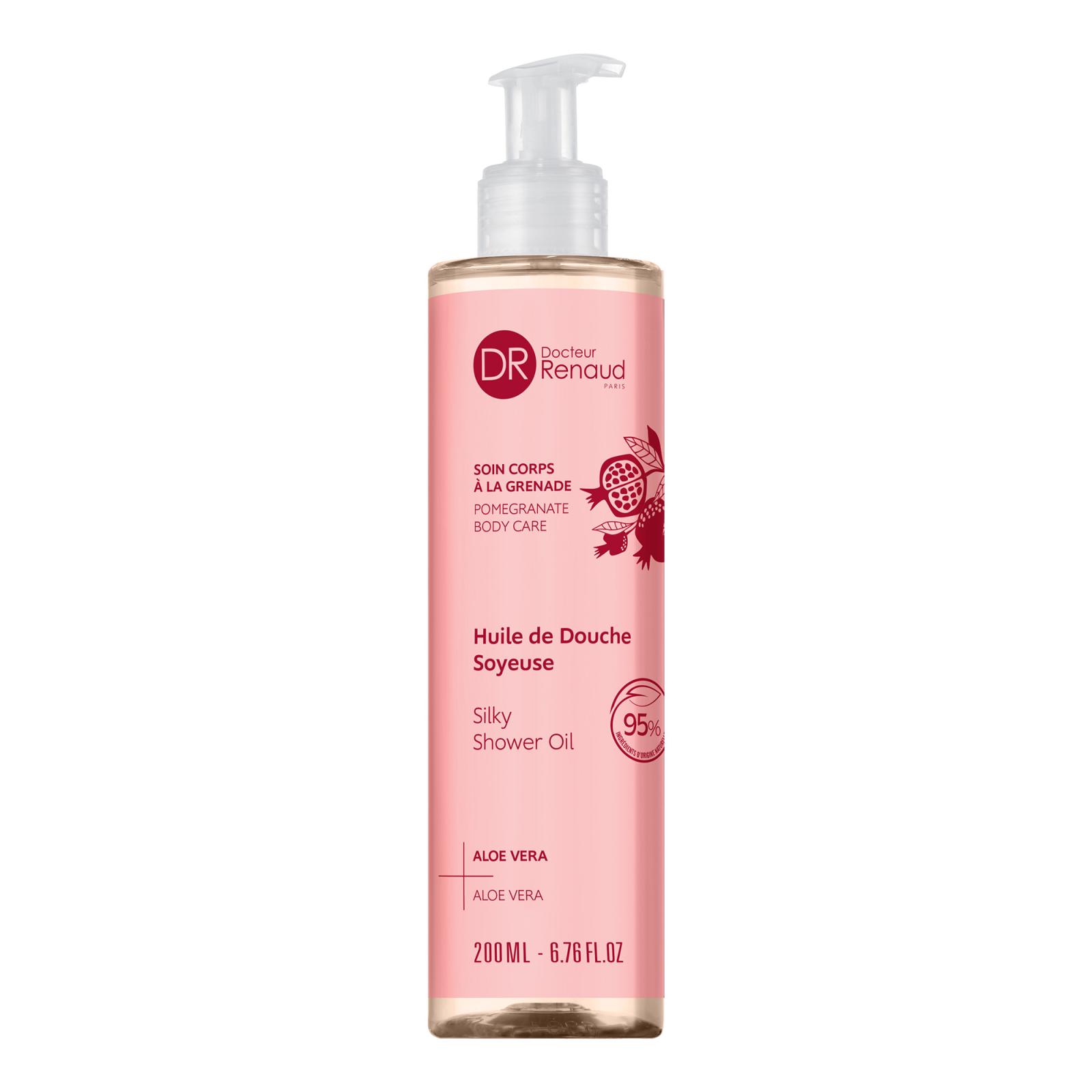 Moisturising shower oil with Aloe Vera and Pomegranate 200 ml