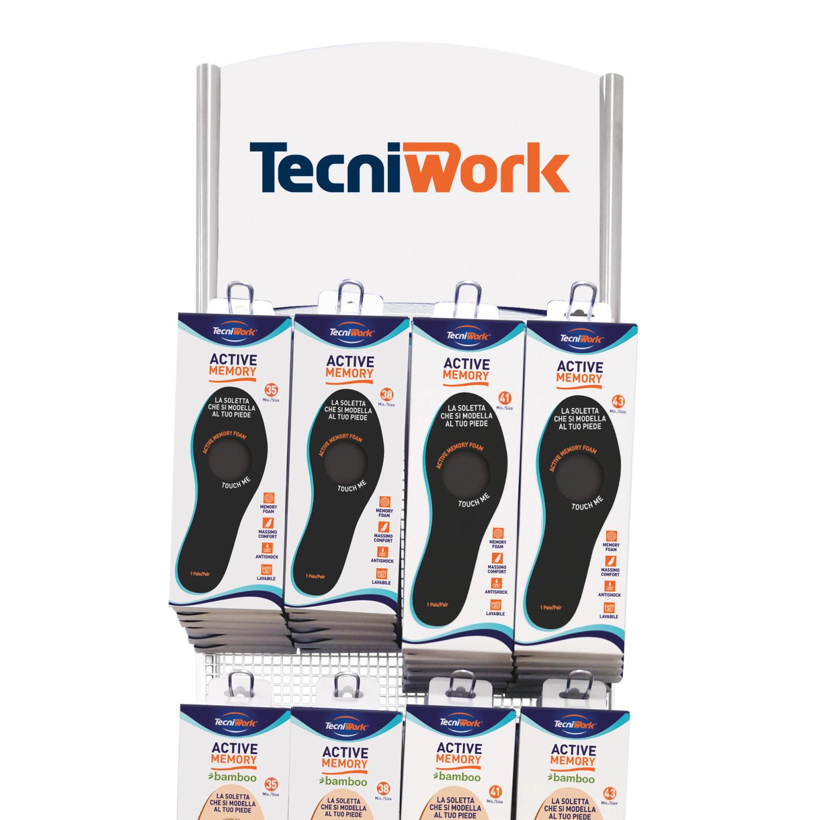 Semelles orthopédiques Tower Active Solution Présentoir de sol avec 84 pcs