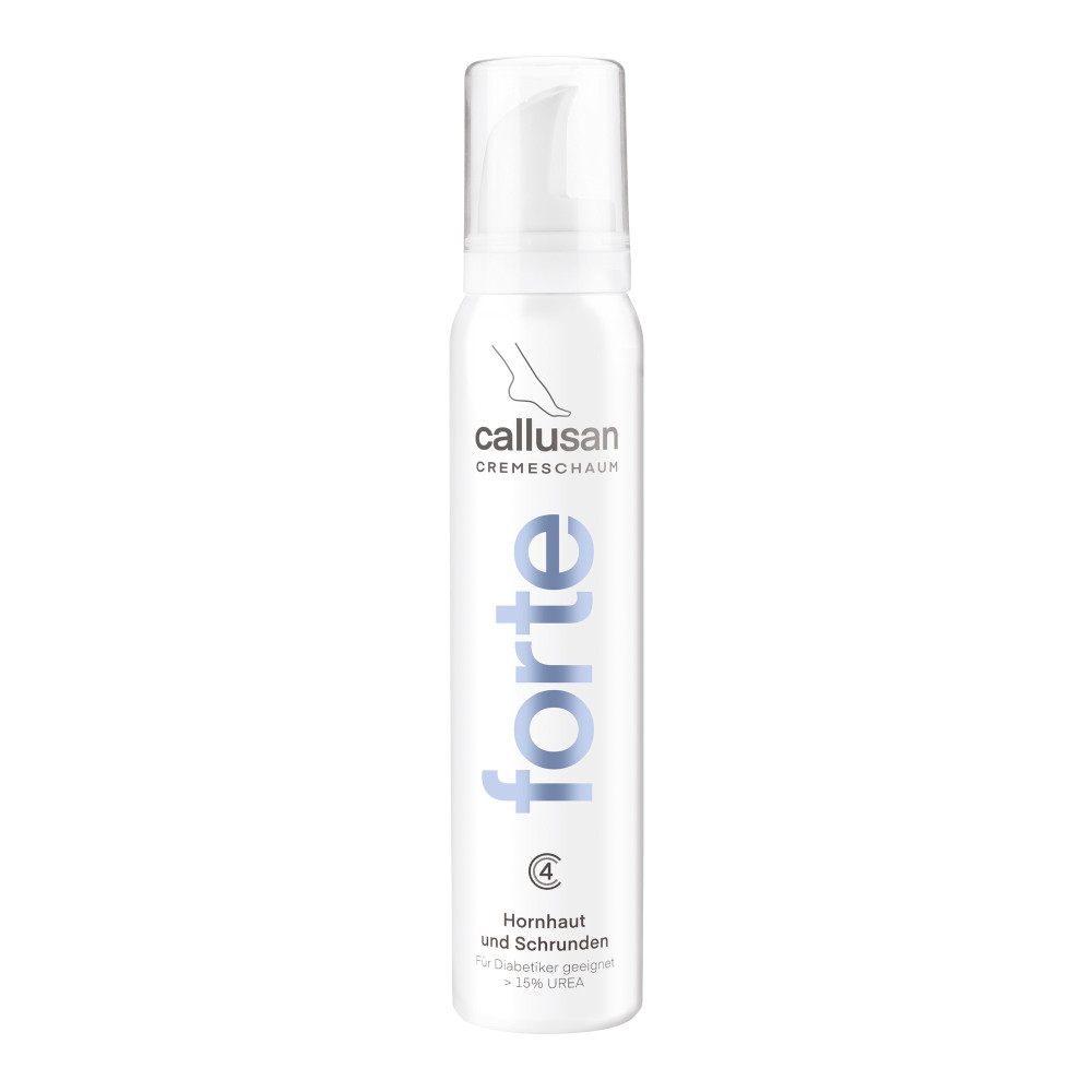 Callusan cremige Fuß- und Beinschäume 125 ml Karton-Display 12 Stück