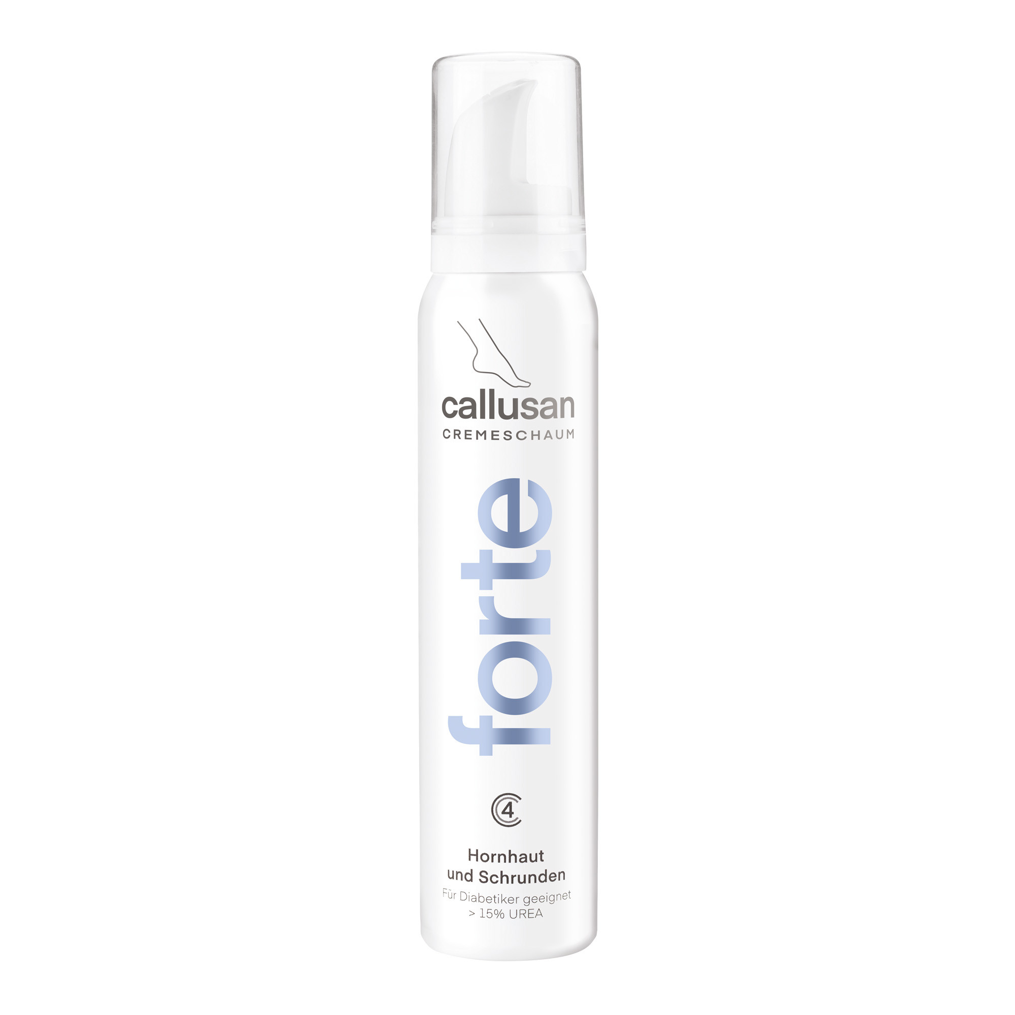 Callusan cremige Fuß- und Beinschäume 125 ml Karton-Display 12 Stück