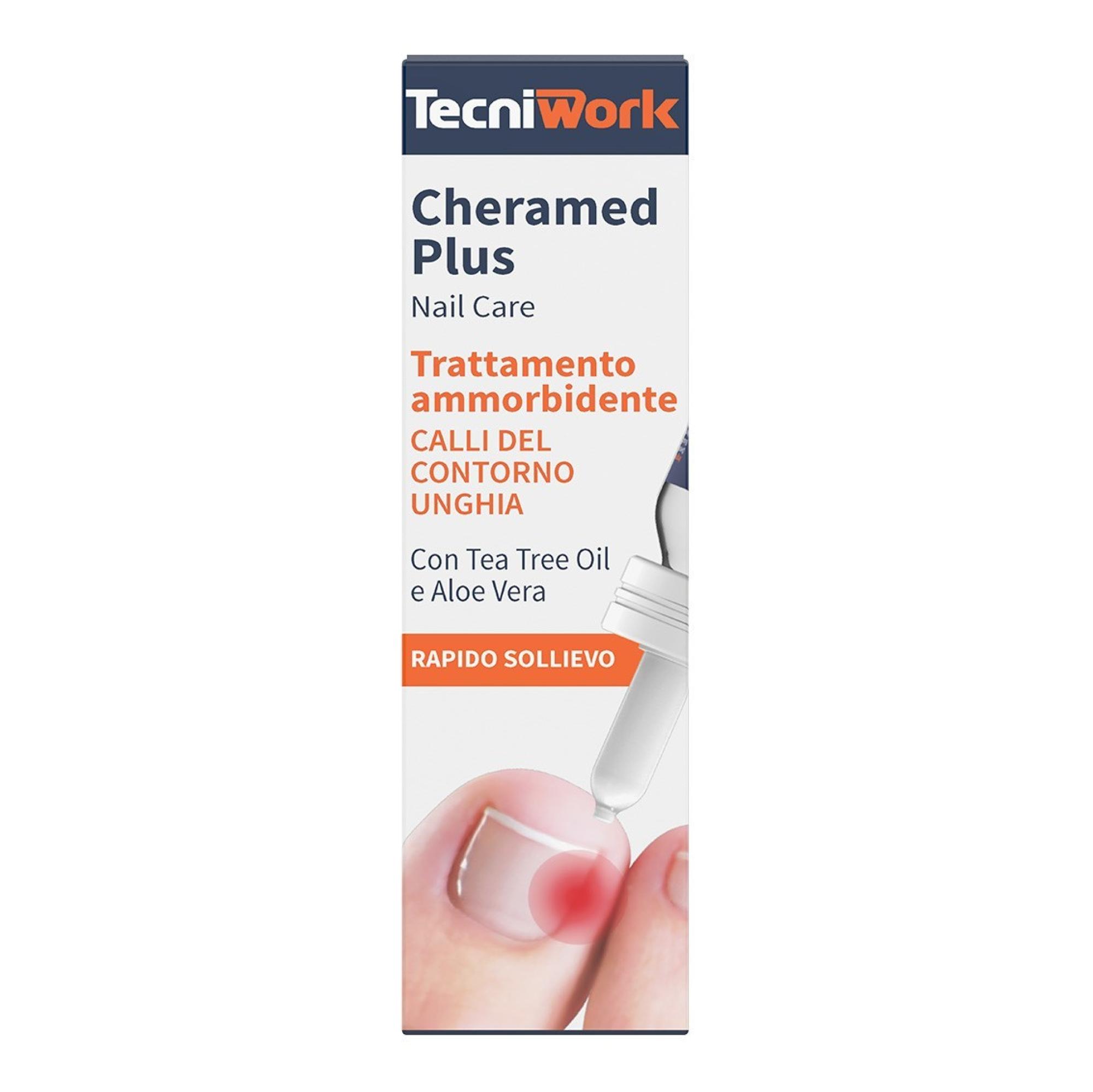 Tratamiento suavizante para callos alrededor de las uñas Cheramed Plus 15 ml Expositor de 12 unidades
