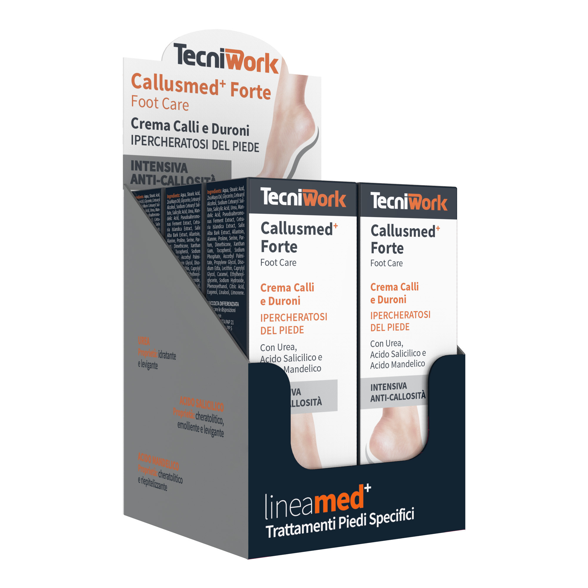 Intensive Anti-Callosity Foot Cream Callusmed Forte 50 ml Display of 6 pcs