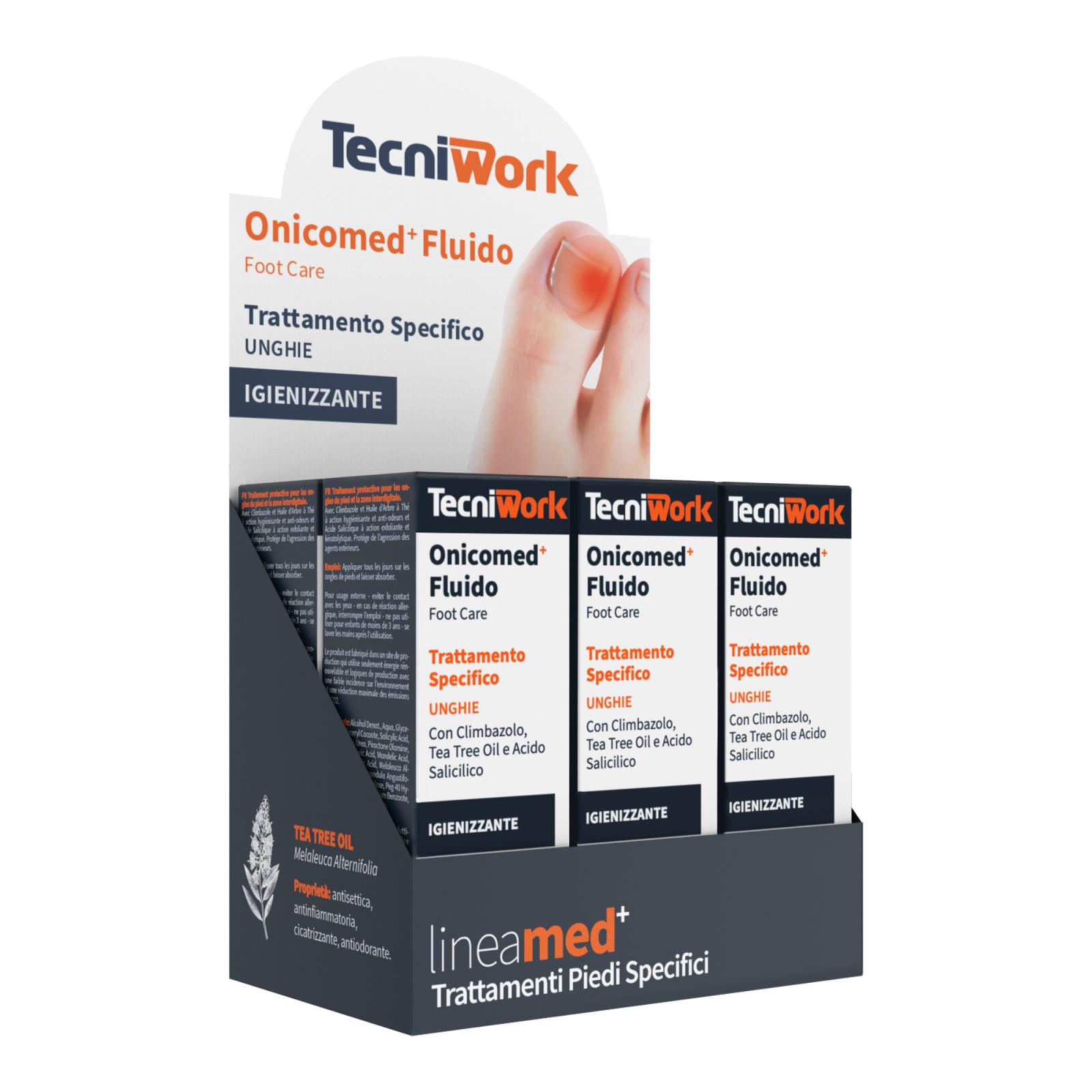 Líquido higienizante para las uñas de los pies Onicomed+ 50 ml Expositor 6 unidades