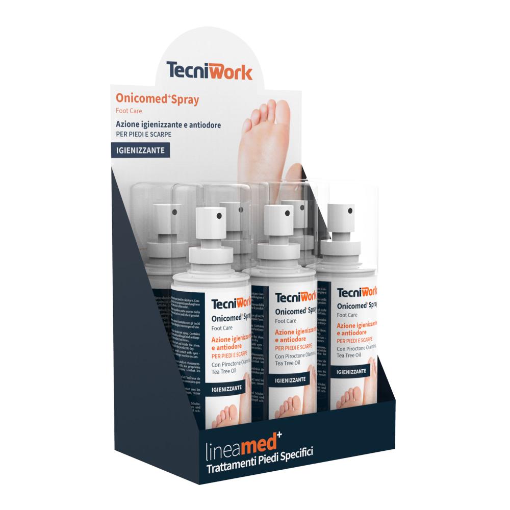 Desodorierendes Fuß- und Schuhdesinfektionsspray Onicomed 100 ml Display 6 Stück